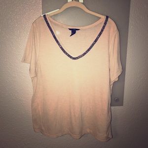Beaded Peach Top